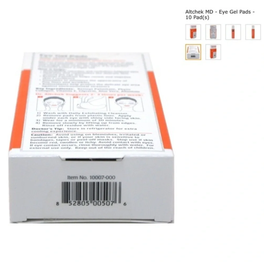 Altchek MD-Eye Gel Pads Depuff, Hydrate, Refresh